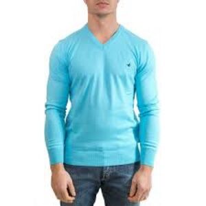 Diesel Men's Sky Blue V-Neck Sweater